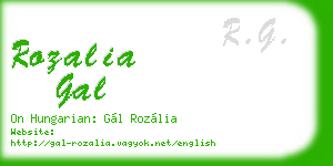 rozalia gal business card